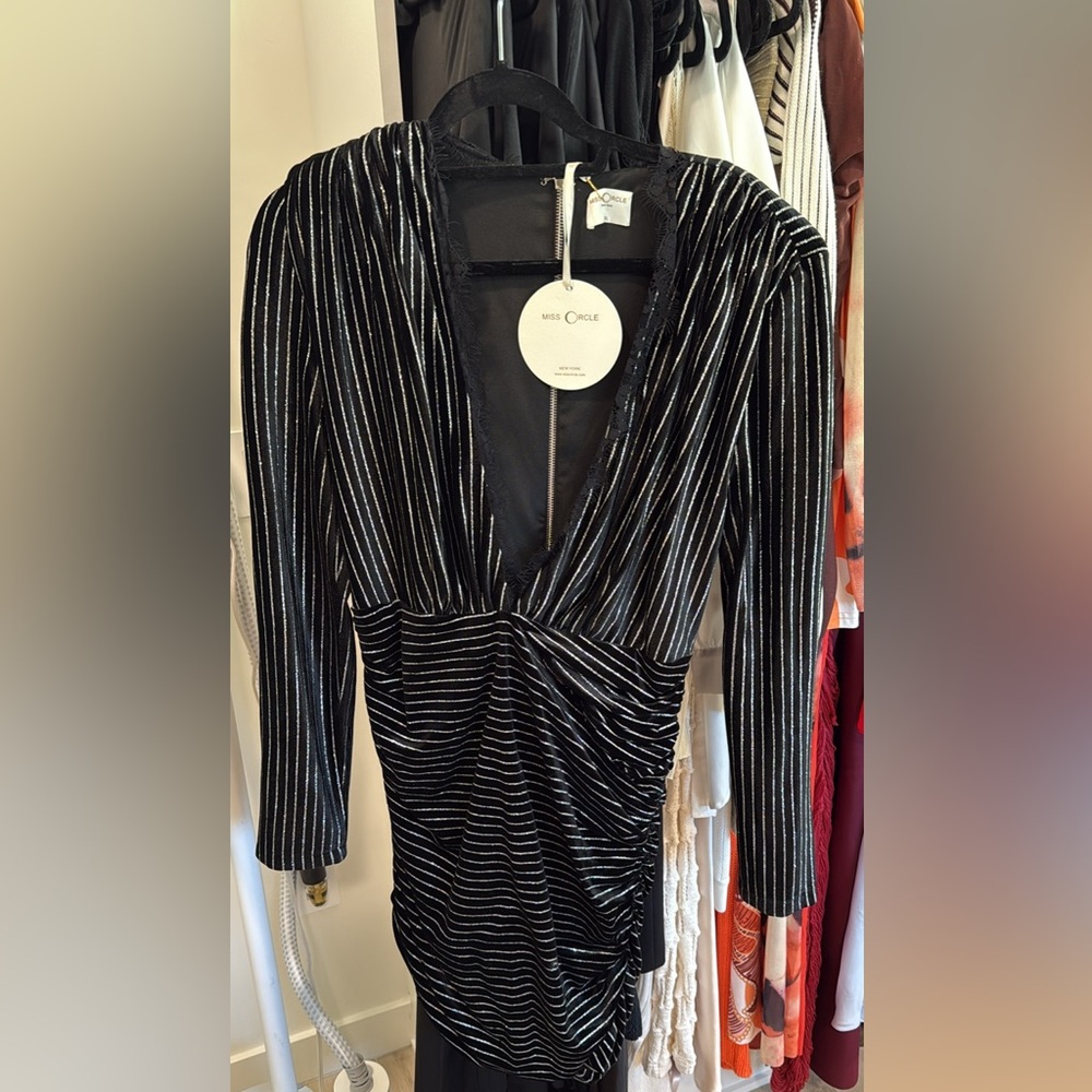 Black Ruched Long Sleeve Bodycon Dress